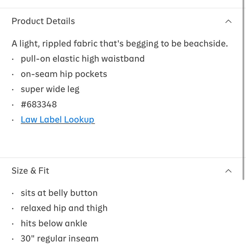 NWT- Old Navy - XL & 2X. Gauze Wide Leg - Picture 3 of 8